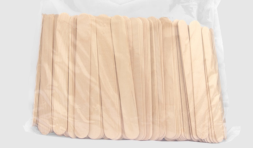 medium tongue depressors 500pcs wooden waxing spatulas