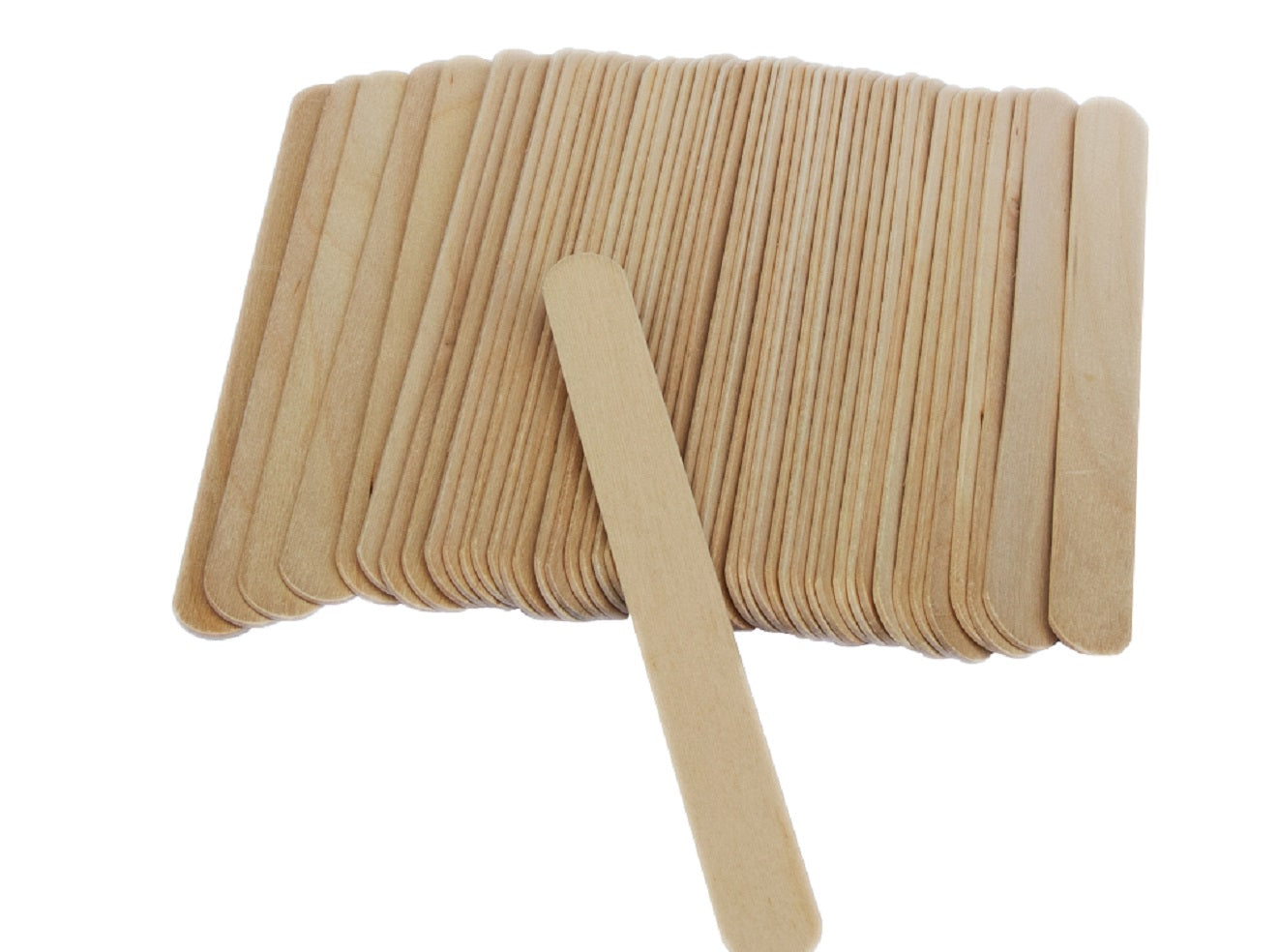 medium tongue depressors 100pcs wooden waxing spatulas